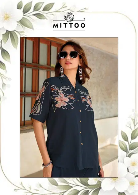 Daizy Vol 2 By Mittoo Viscose Crap Ladies Co Ord Set Wholesale Market In Surat